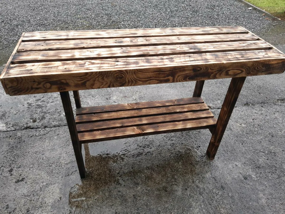 Whiskey barrel table tops - Image 3