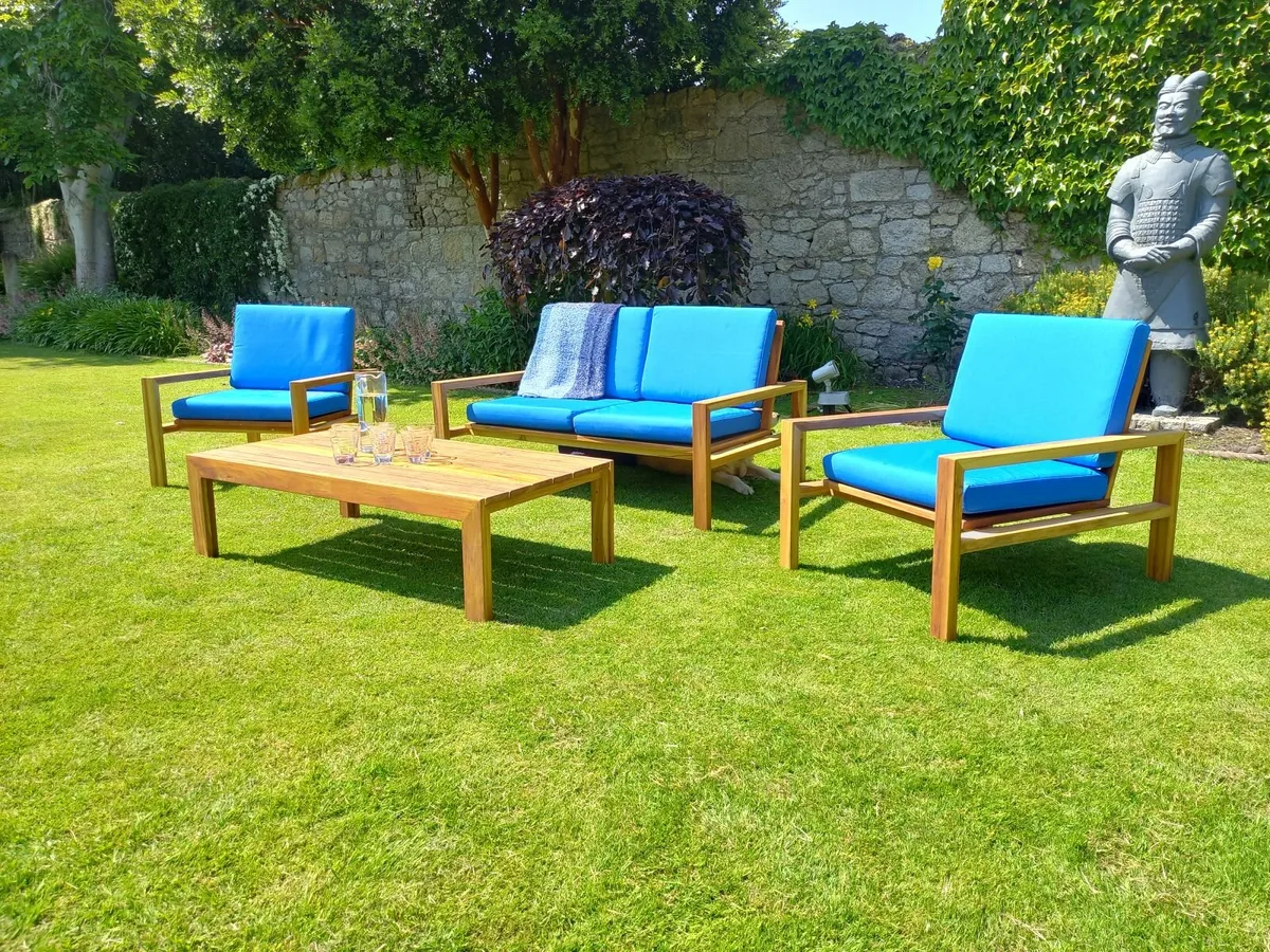Solid Teak Garden Furniture  (lounge suite) - Image 3