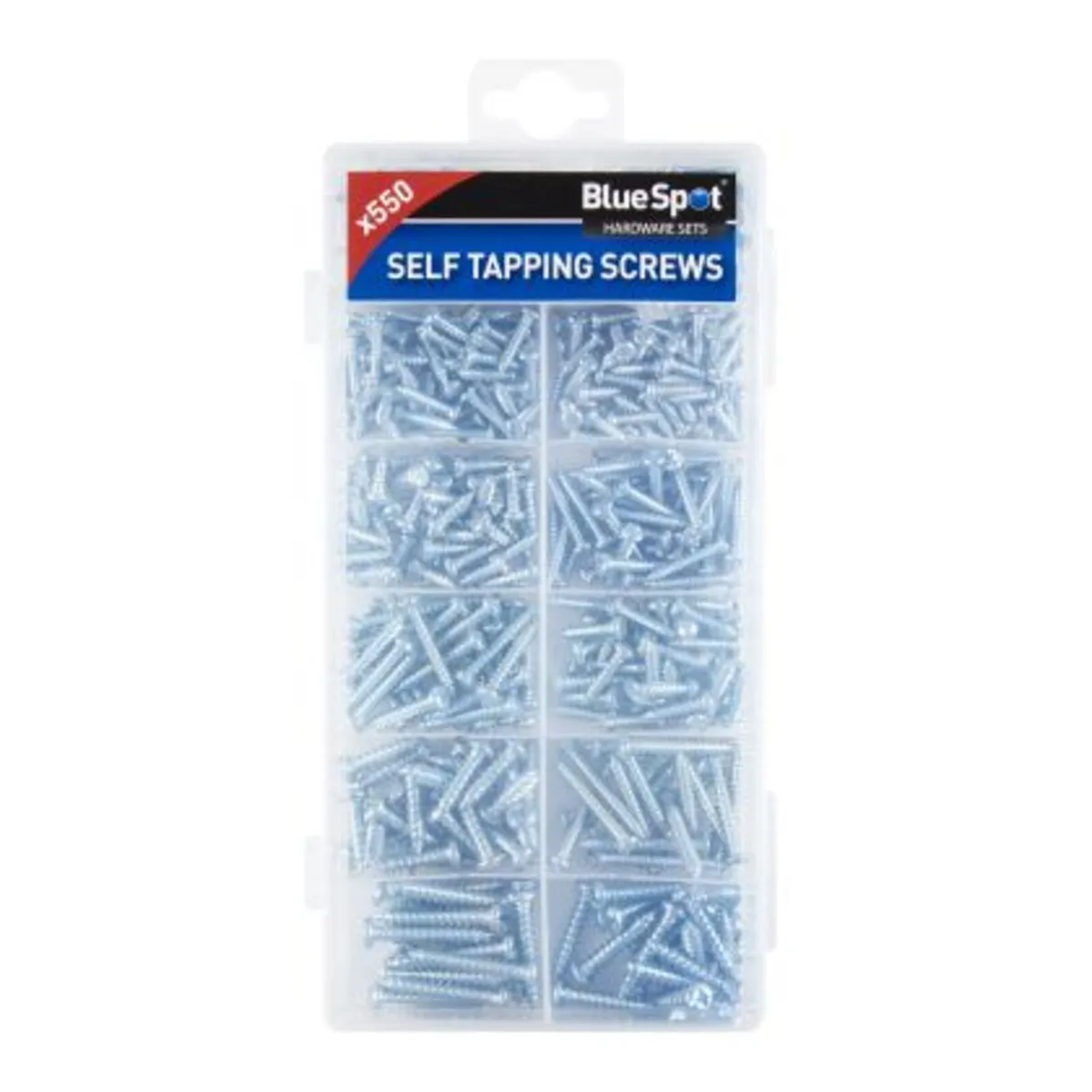 Blue Spot Tools Self Tapping Screw Set - 550 PCE - Image 1