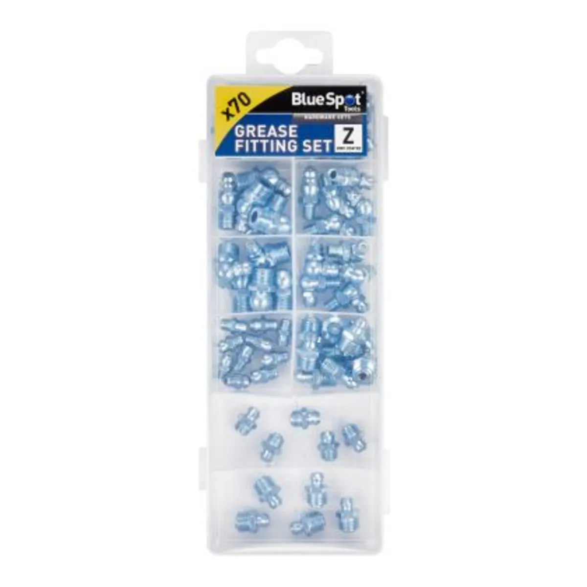 Blue Spot Tools Grease Fitting Kit - 70 PCE - Image 1