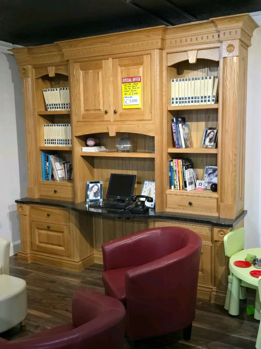 Solid Oak In-frame Home Office (Ex Display) - Image 1
