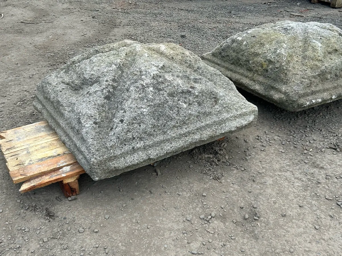 Antique  Granite  Pier  Caps - Image 2