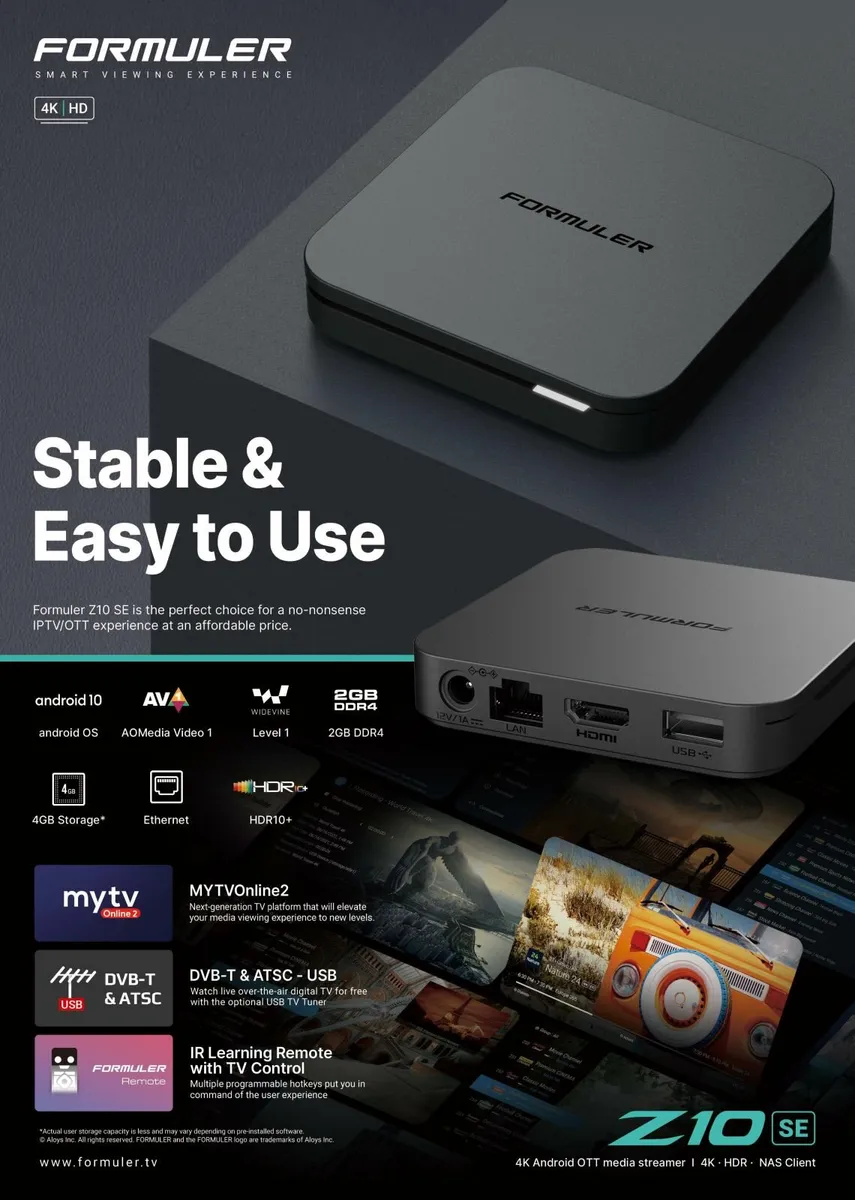 Formuler Z10 SE 4K UHD Premium Android TV Box - Image 3