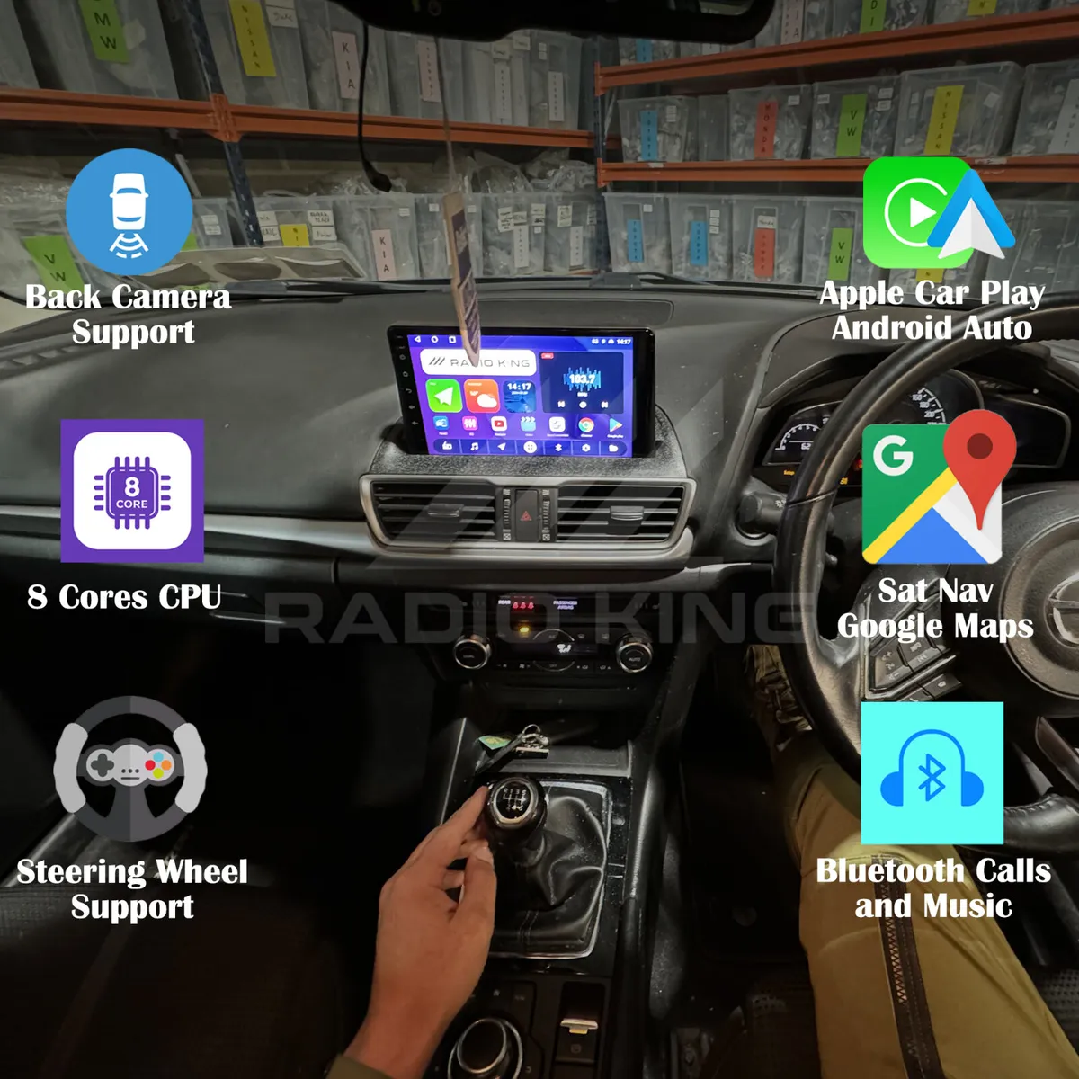 PREMIUM CARPLAY MAZDA 3 ANDROID AUTO STEREO - Image 1