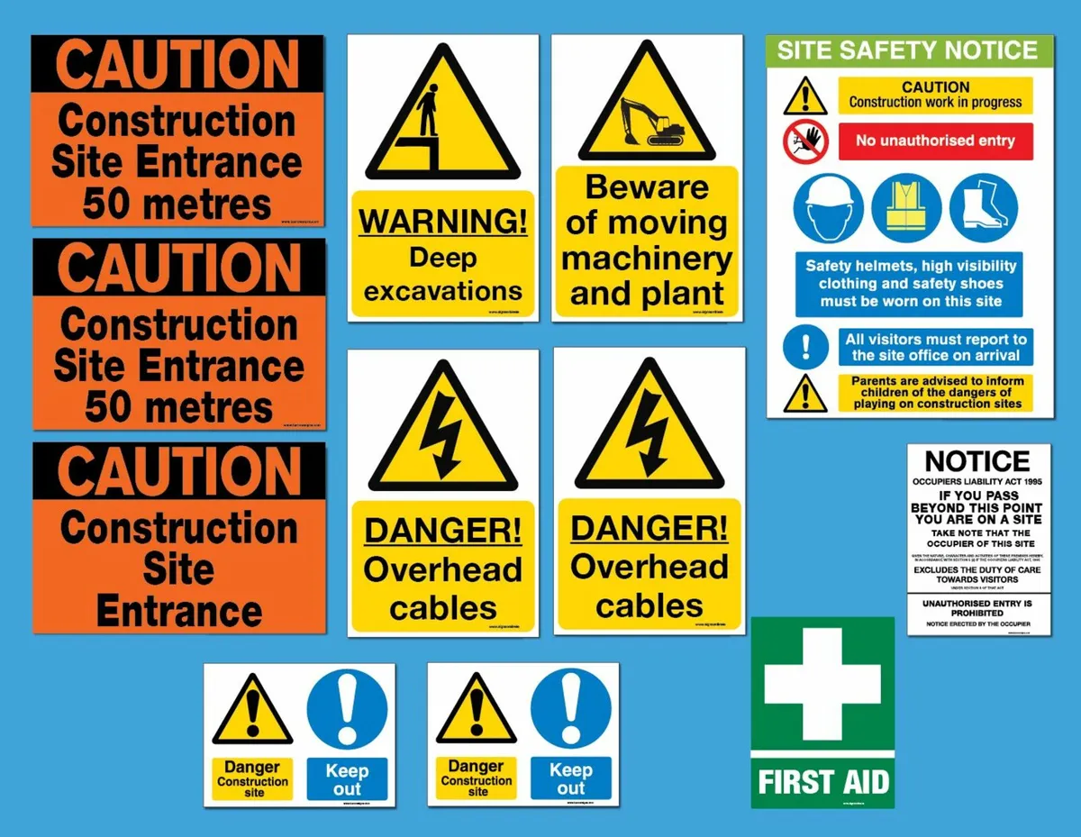 Extra value Safety Sign Pack for builders - Image 2