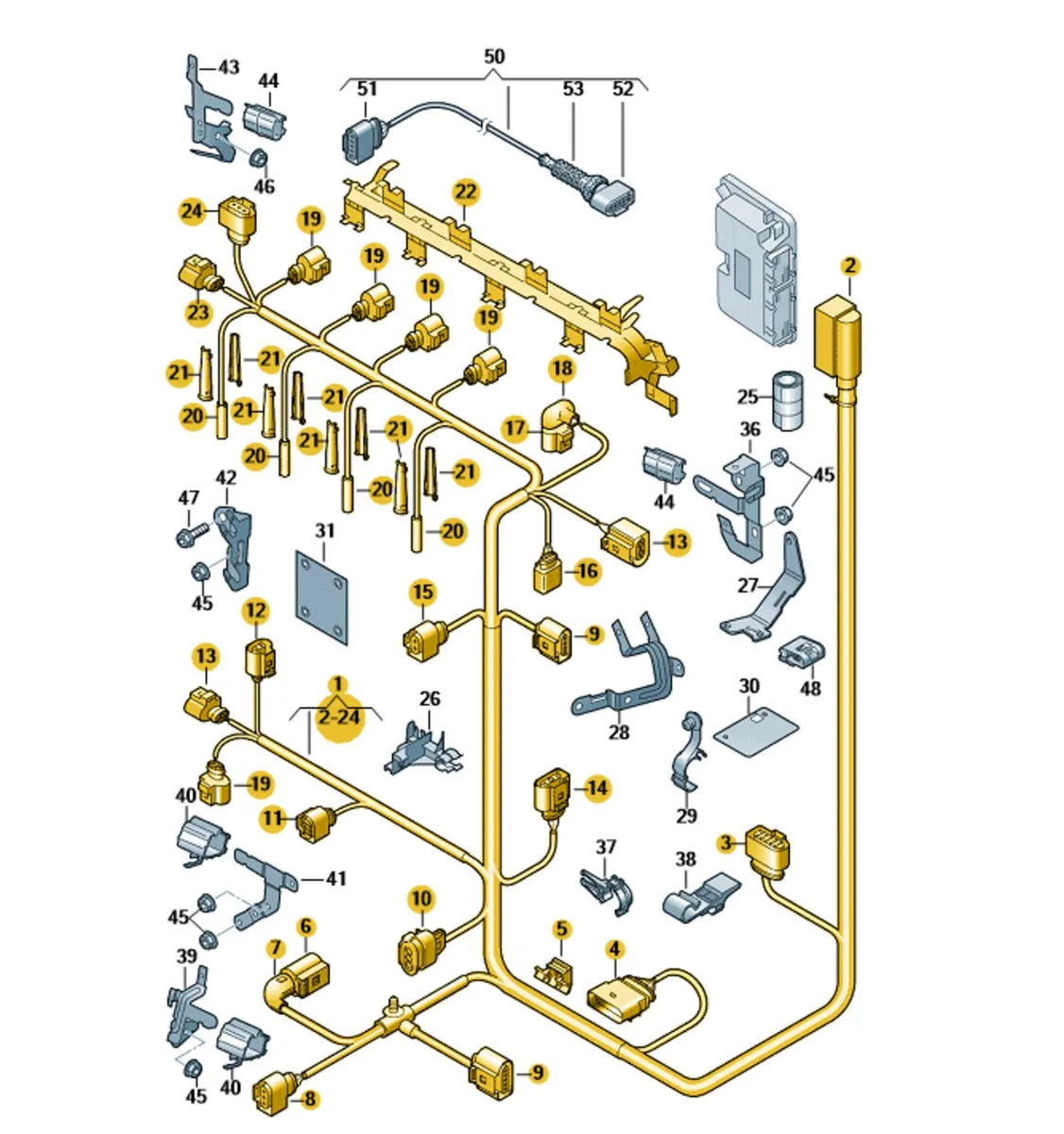 SKODA/VW WIRING 03L972619BG - Image 1