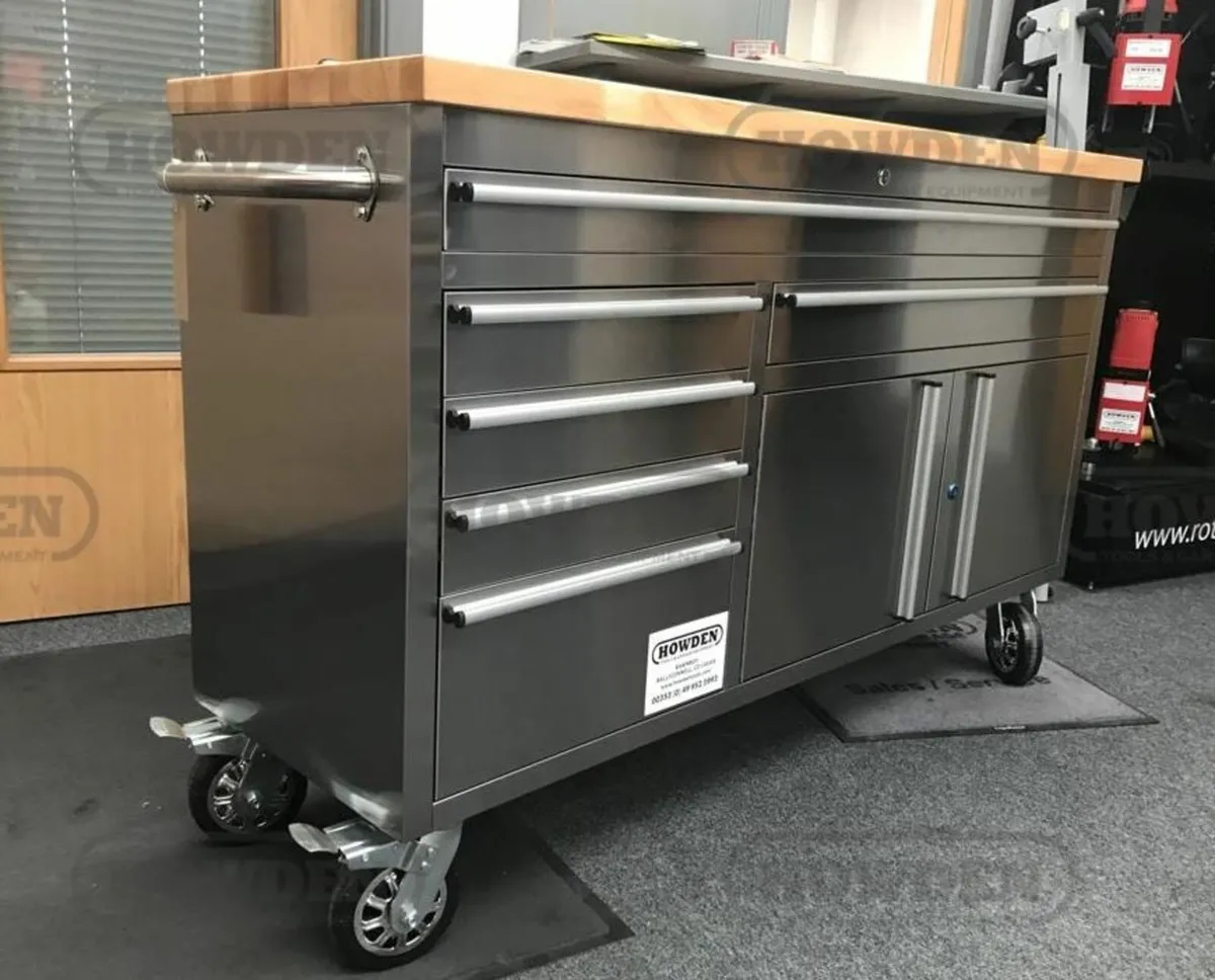 Stainless Steel 60" Toolchest Rolling Workbench - Image 2
