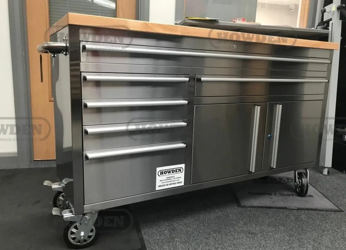 Stainless Steel 60" Toolchest Rolling Workbench - Image 1