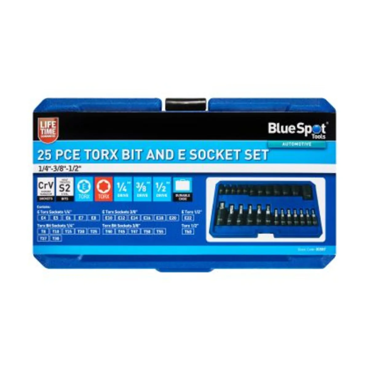 Blue Spot Tools Torx Bit And E Socket Set- 25PCE - Image 1