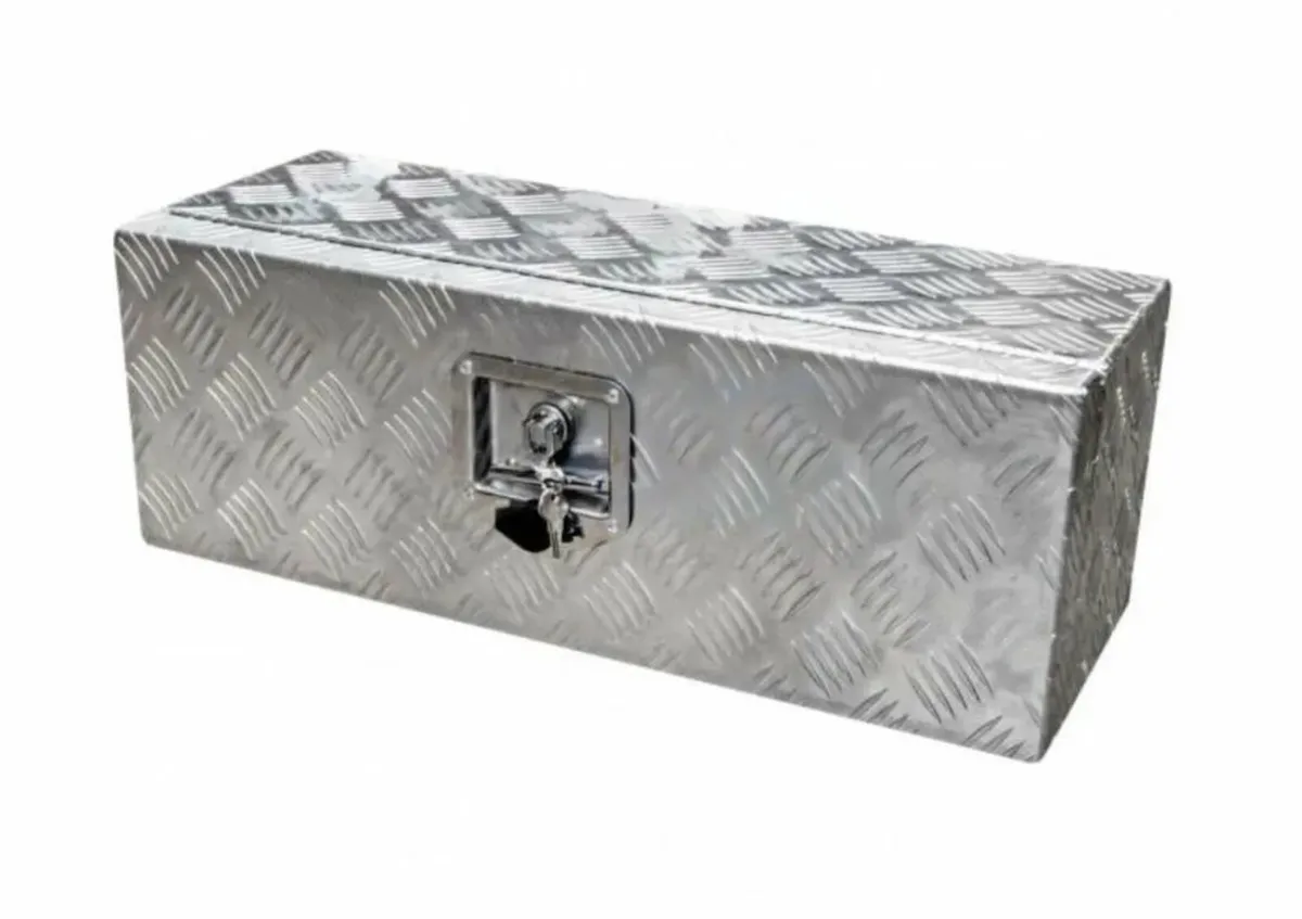 Lockable Trailer Storage Tool Box Aluminium - Image 1