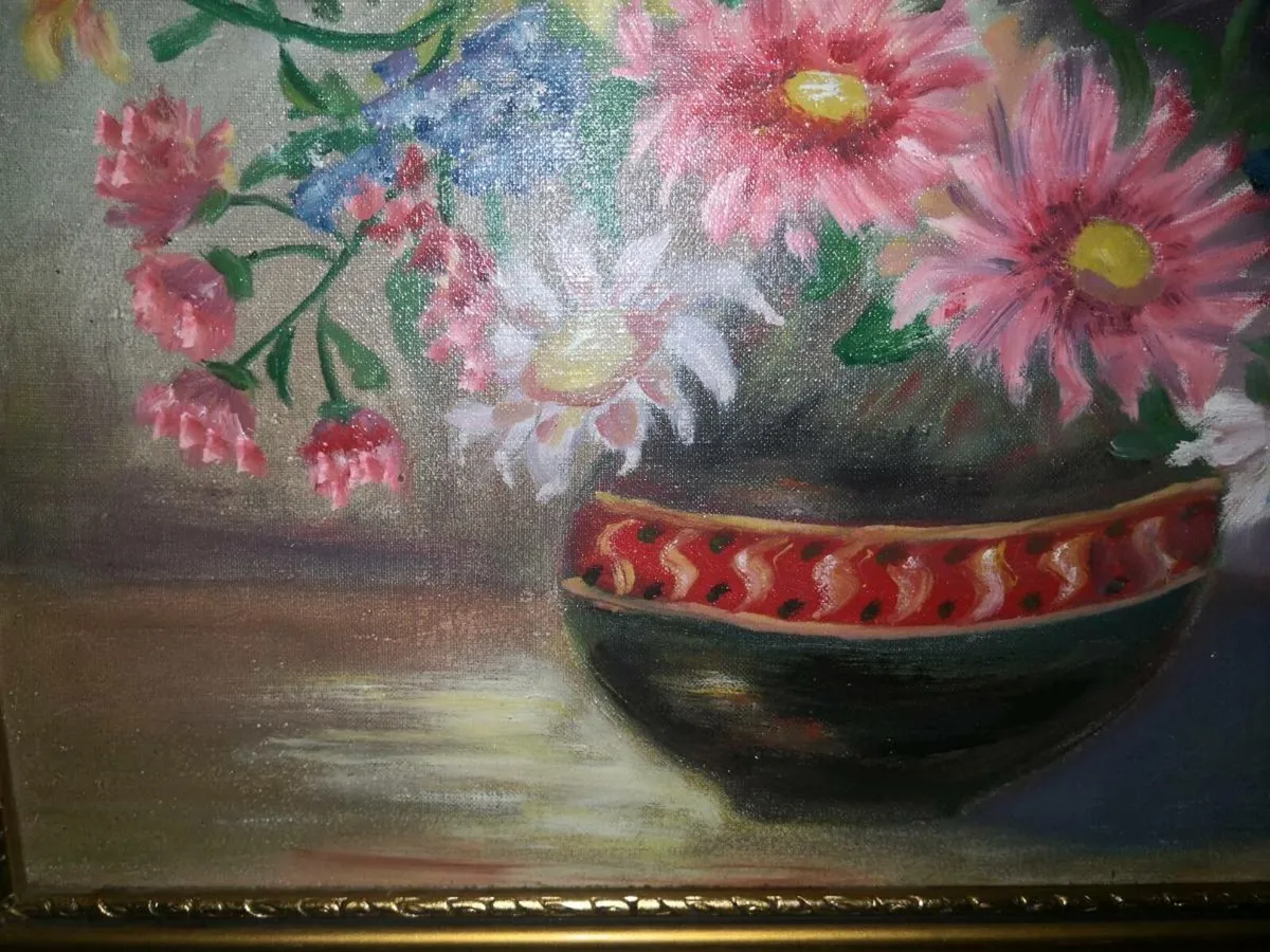 Antique oil painting on canvas - Image 3