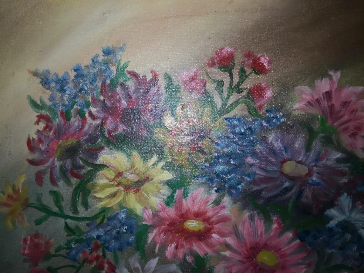 Antique oil painting on canvas - Image 4