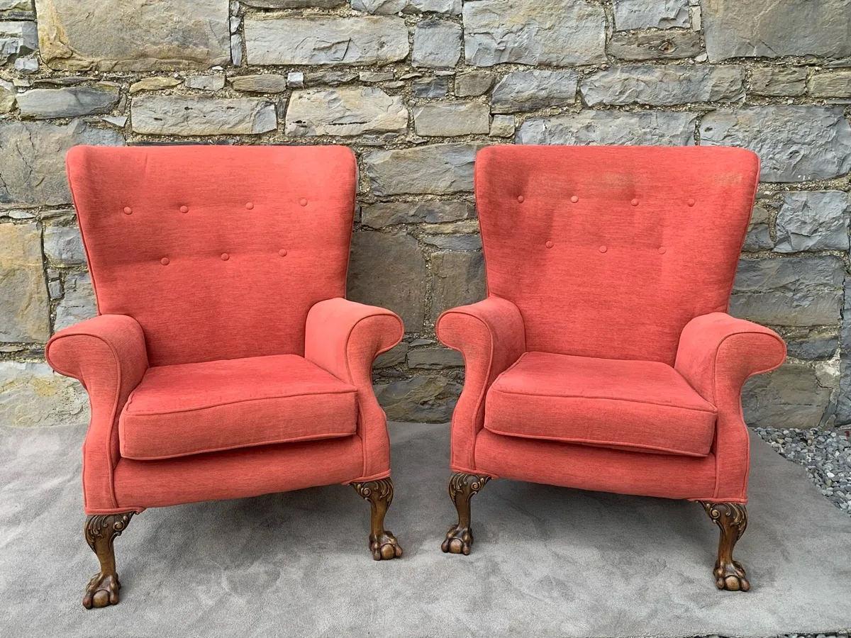 Pair of Chippendale Revival Country House chairs. - Image 1