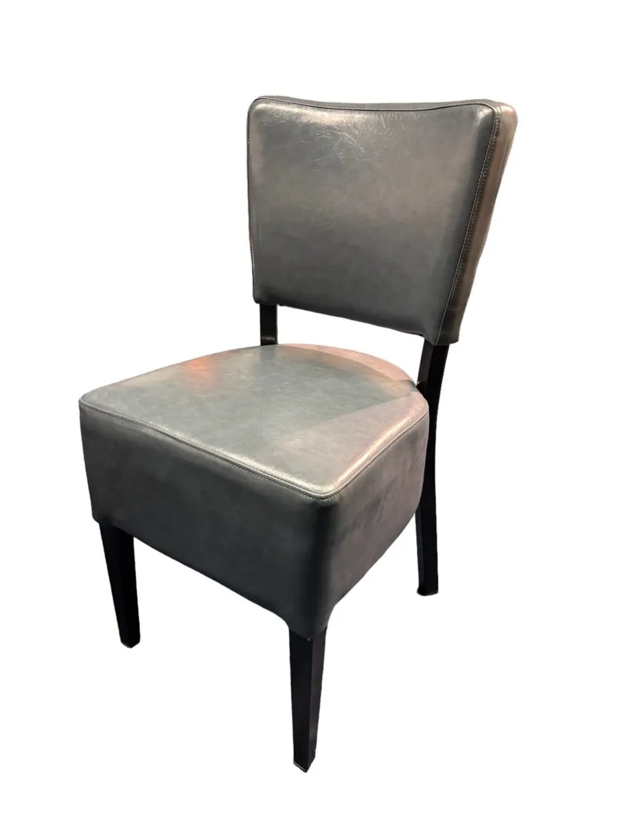 10% OFF New Classic Dining Chair - Grey  Faux - Image 1