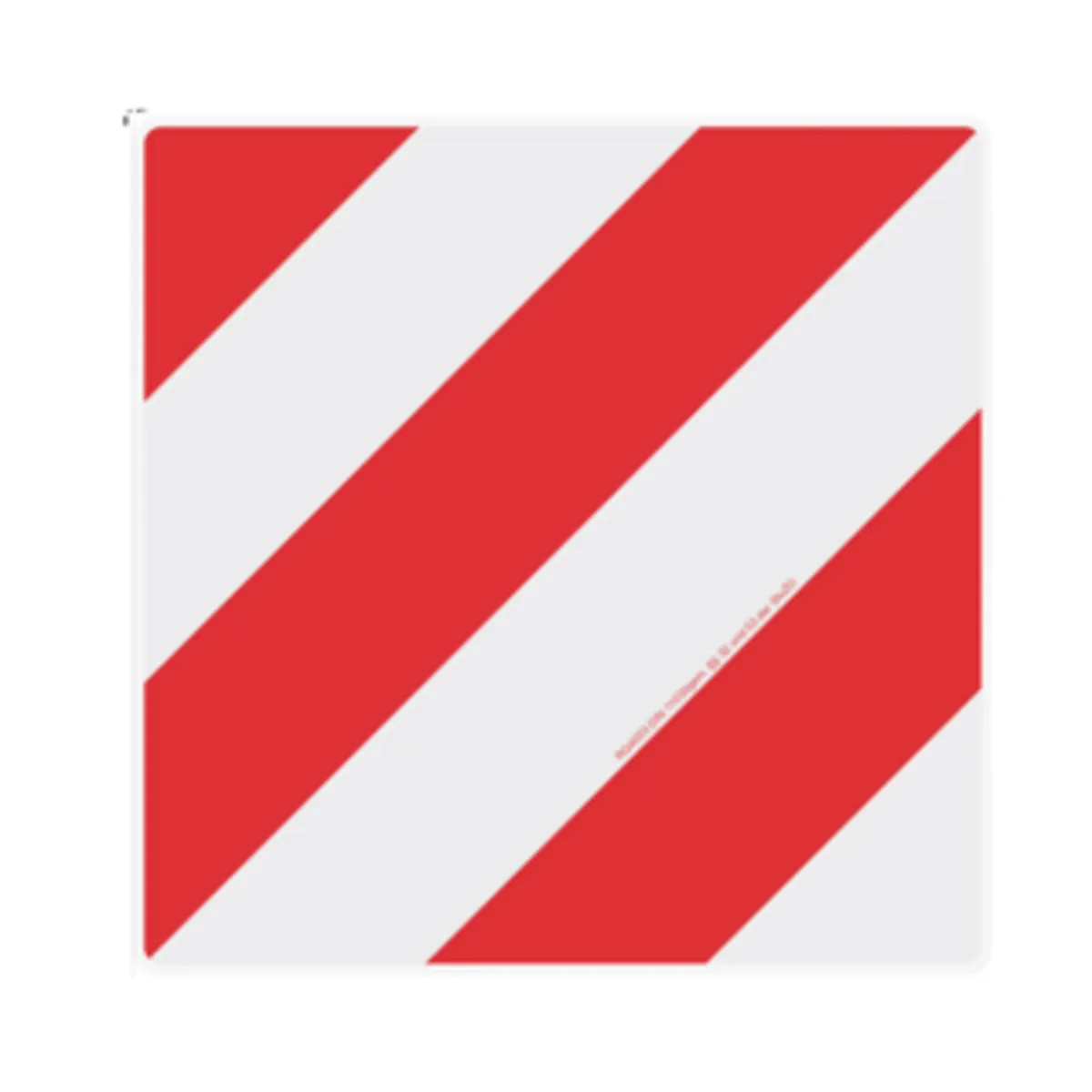 Reflective Warning Sign