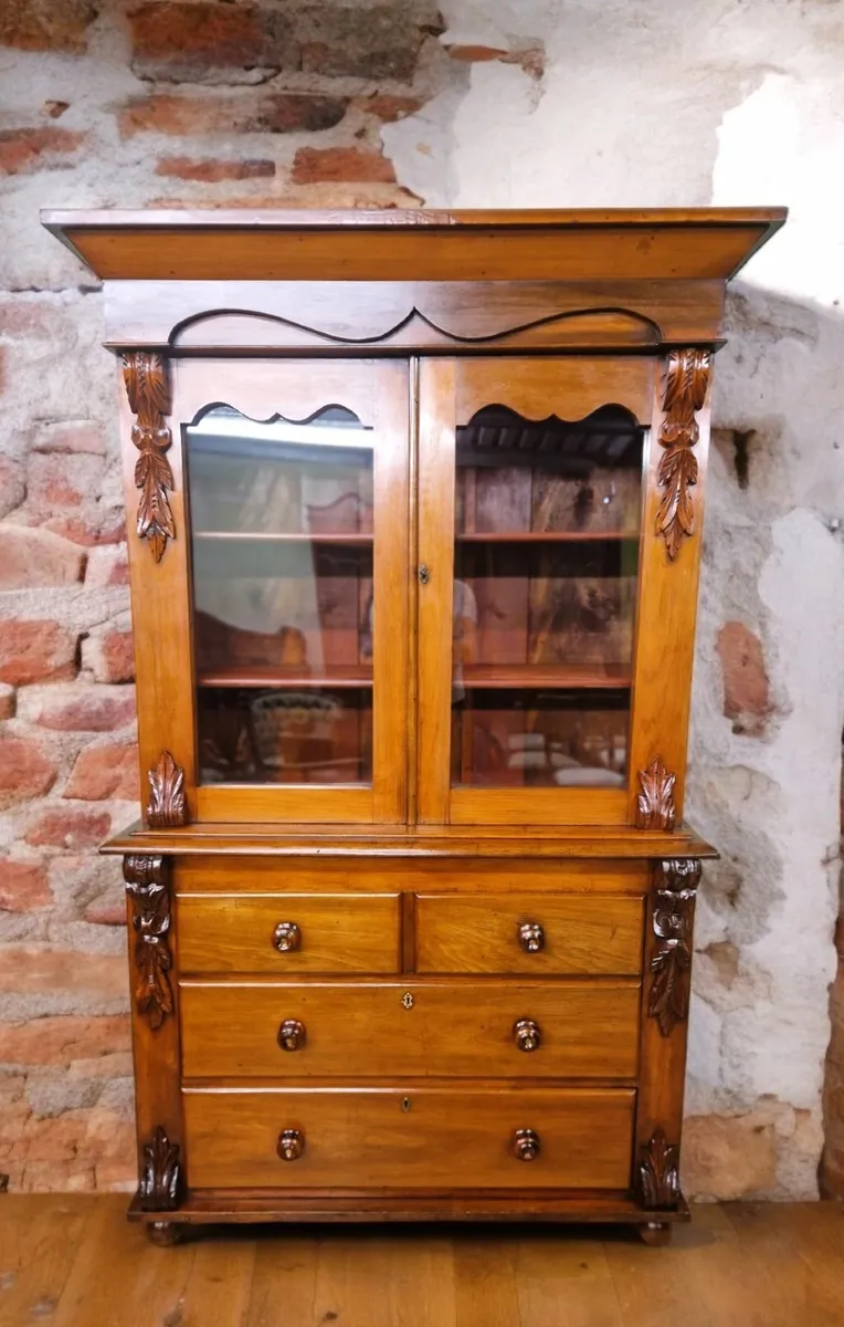 Victorian Library Bookcase- Circa 1880
