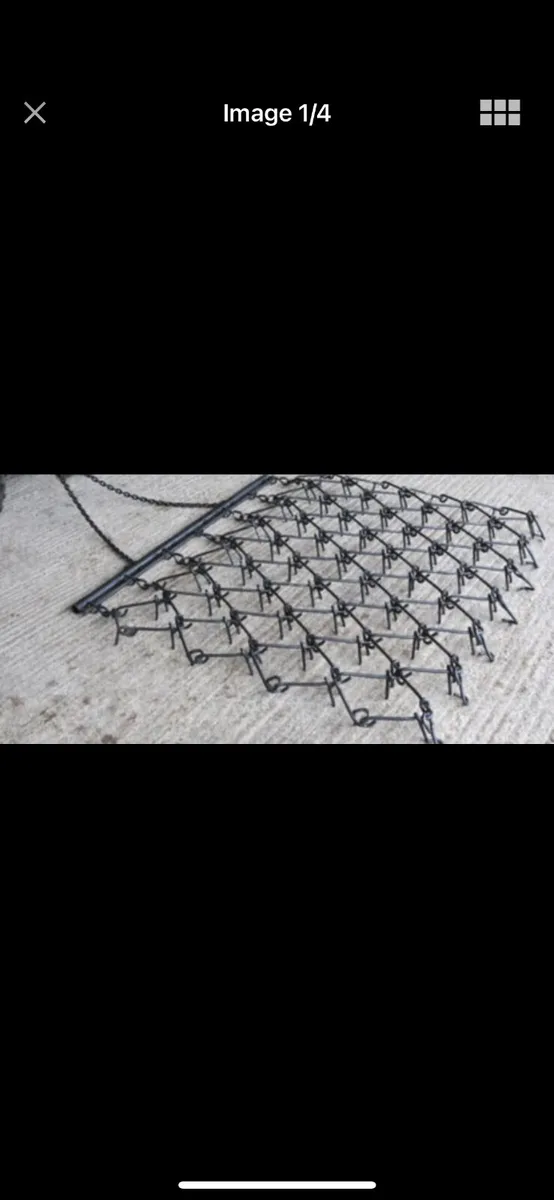 6ft chain harrow on frame - Image 3