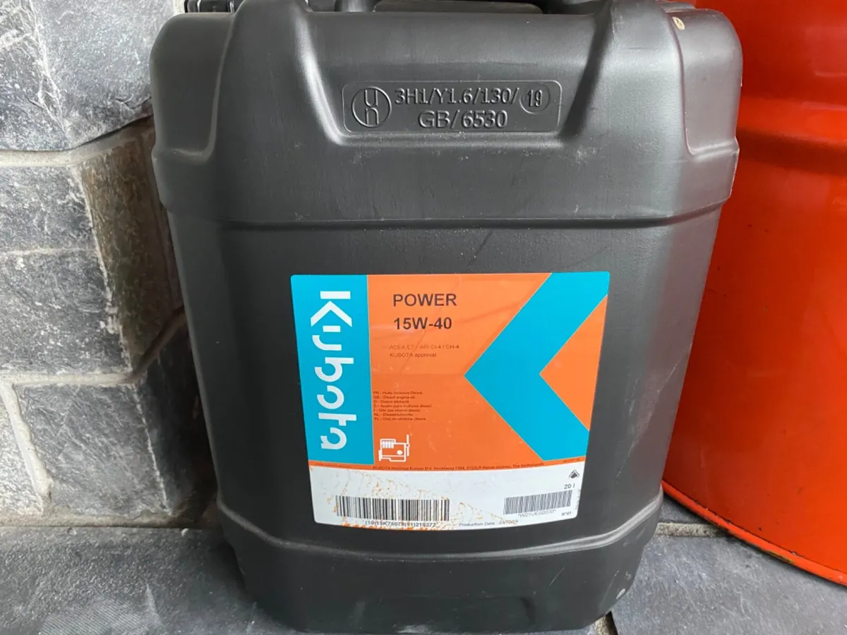 Kubota 15W/40 Oil 20L - Image 4
