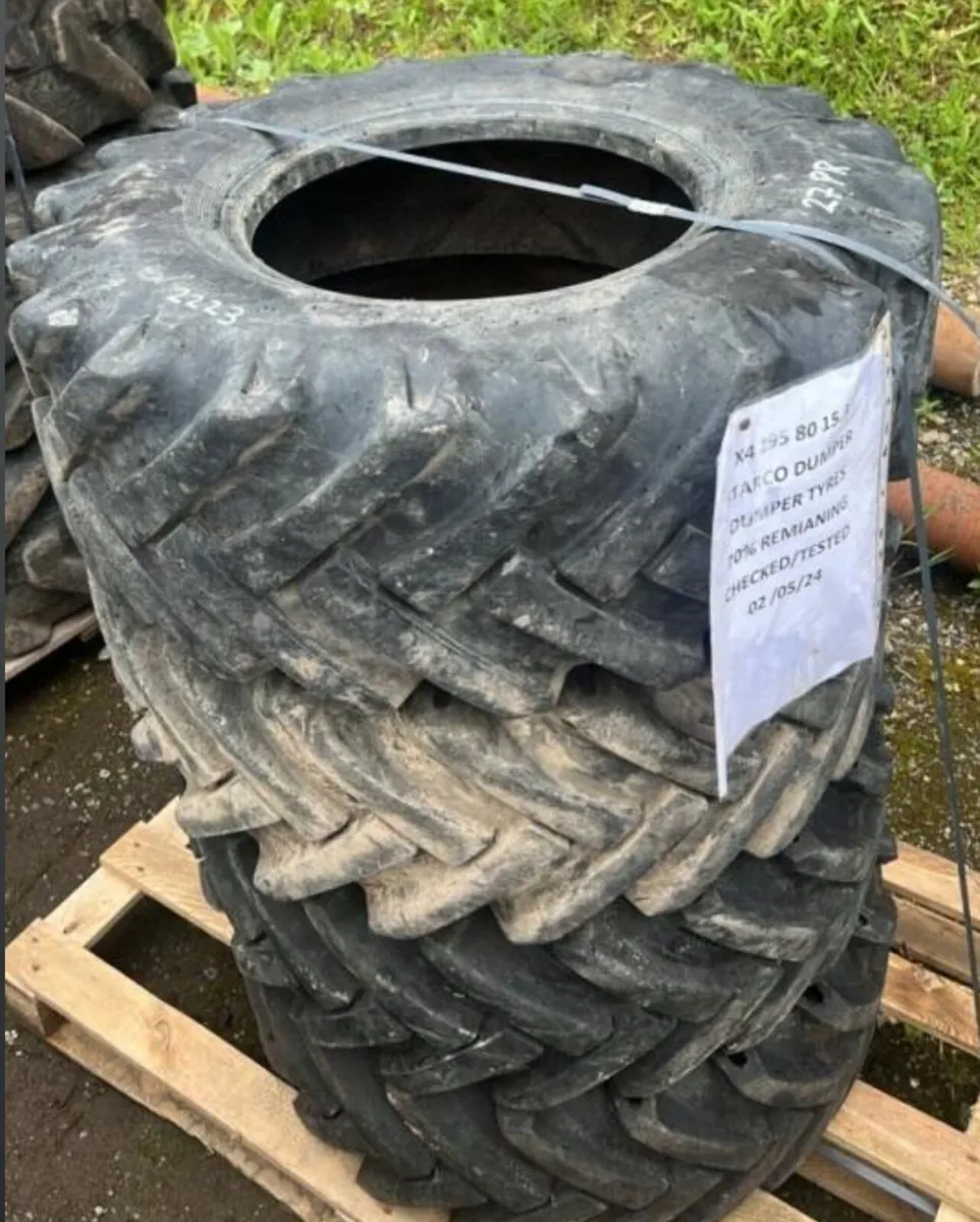4 STARCO DUMPER TYRES (295 80 15.3) - Image 3