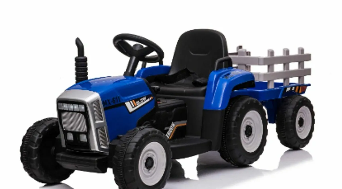 MX Blue 12V Electric Tractor Trailer - Image 2