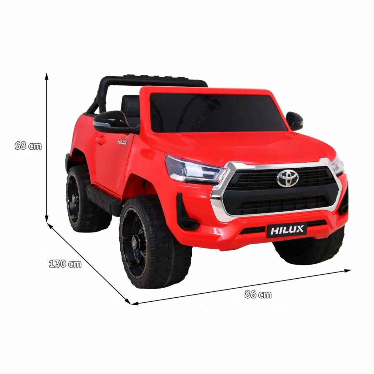 Toyota Hilux 12V Electric Ride On Jeep Red - Image 4