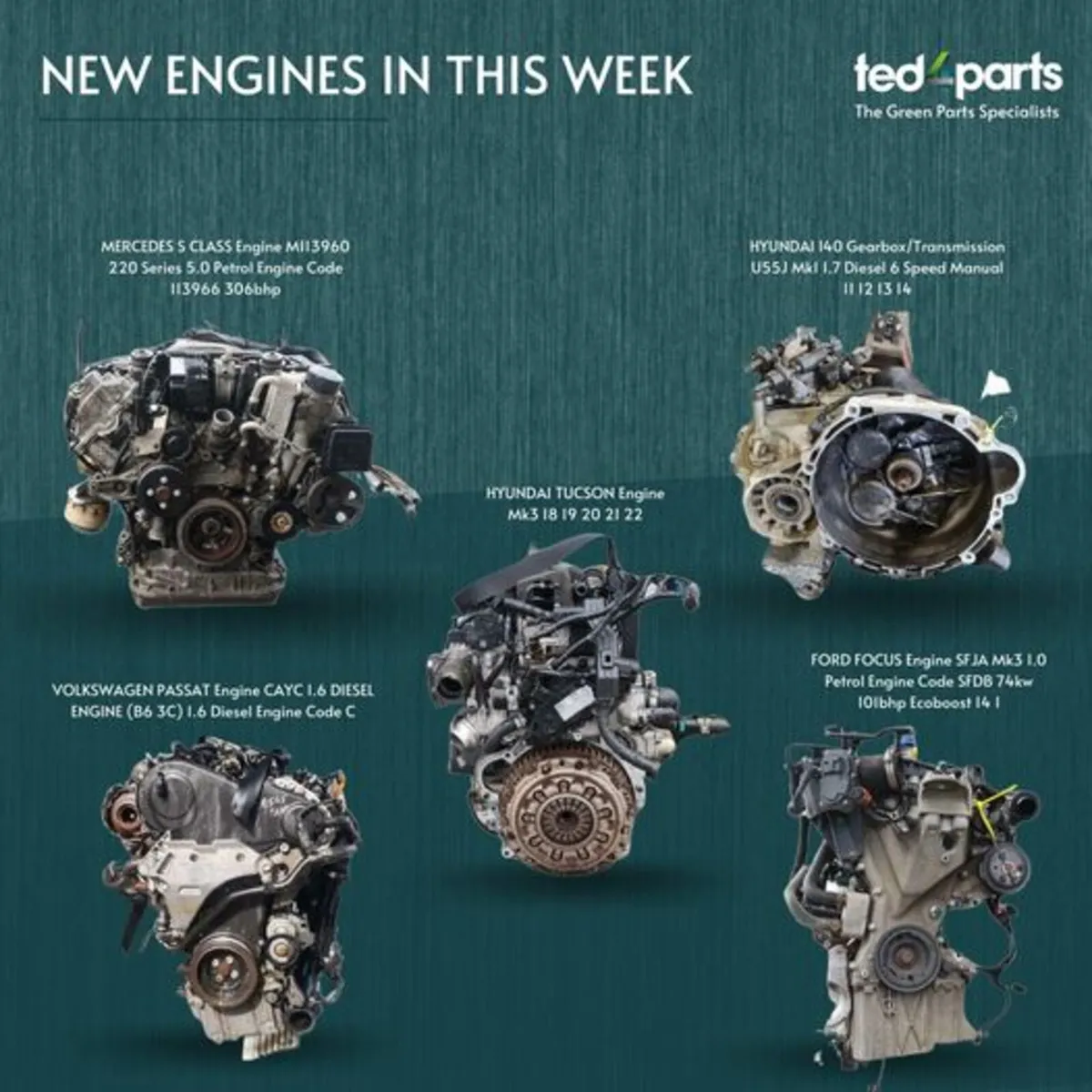 New Engines & Gearboxes in this week