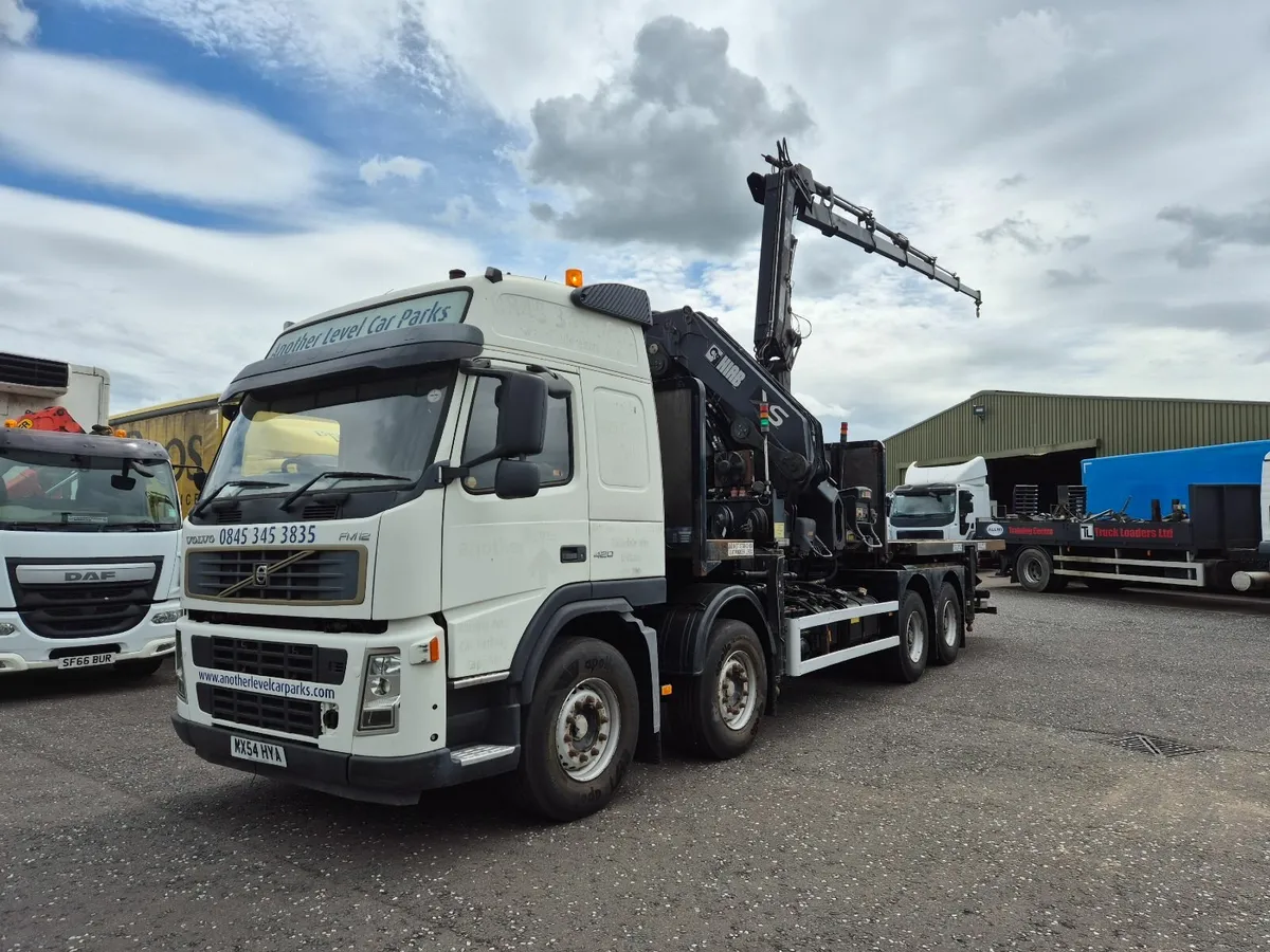 Volvo FM420 80 ton & 12 ton 5 ext HIABS 57000kms - Image 1