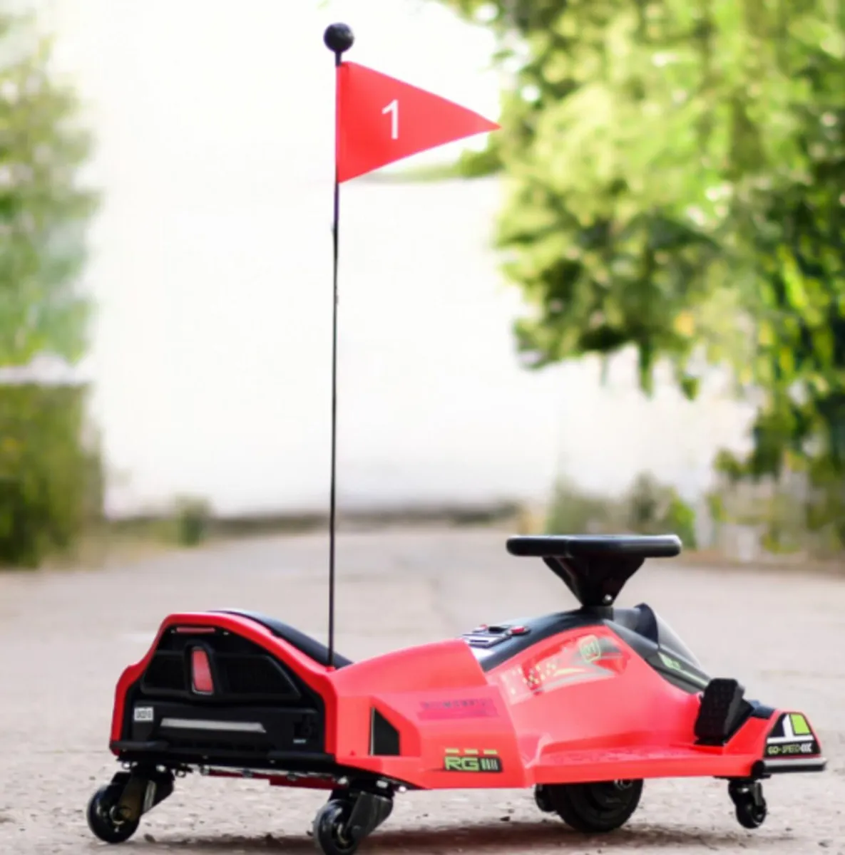 Drift Rider 360 24V Electric Go Kart Red - Image 2