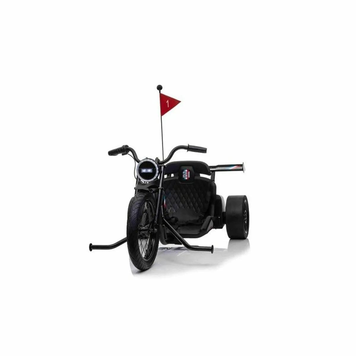 Drift 24V Electric Ride On Trike Black - Image 1