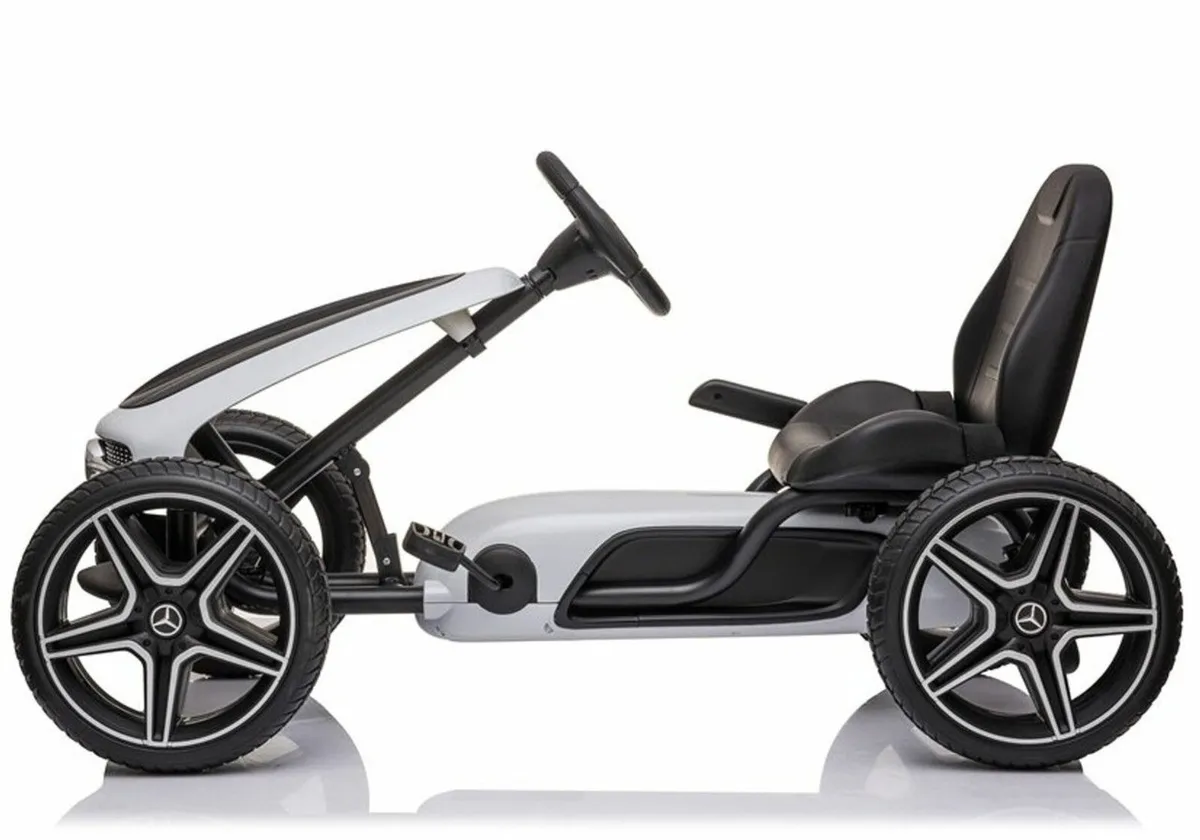 Mercedes Benz Stylish Go Kart White - Image 4
