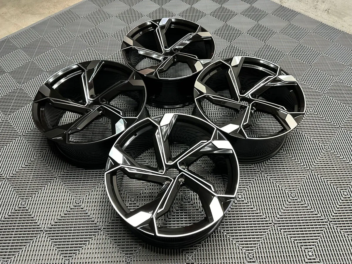 18 19" Inch Q8 E-Tron Alloys 5x112 Vw Golf Skoda - Image 3
