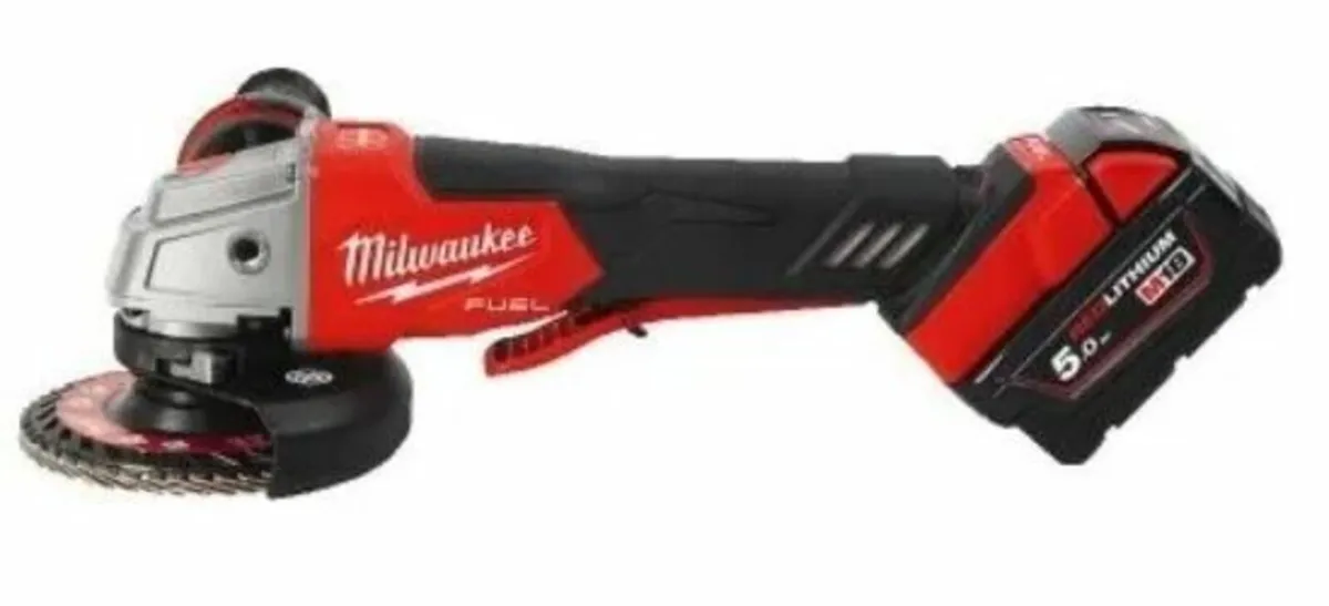 Milwaukee Fuel Angle Grinder C/W 2 X 5ah - Image 3