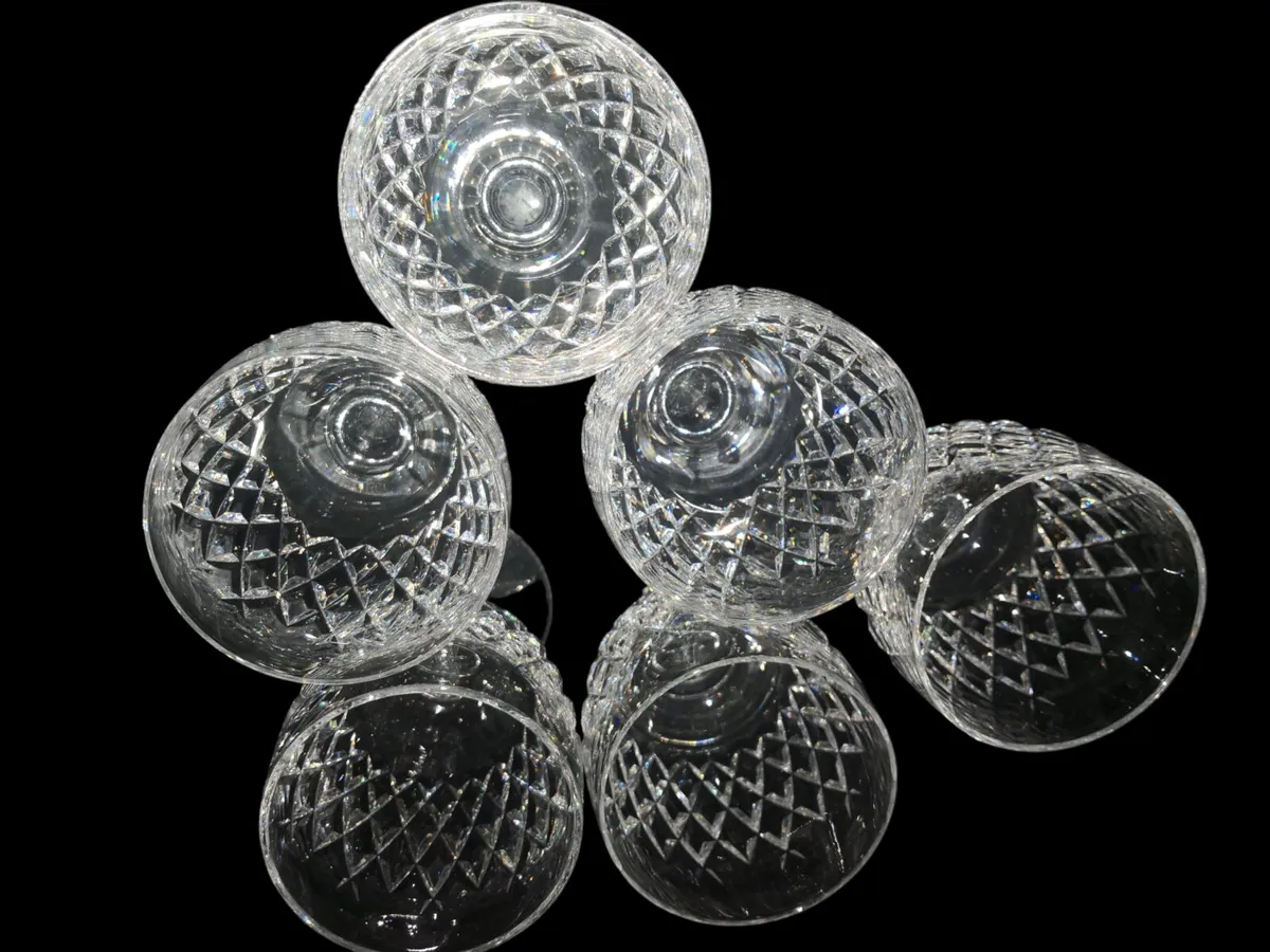 6 Waterford crystal Boyne sherry glasses - Image 2