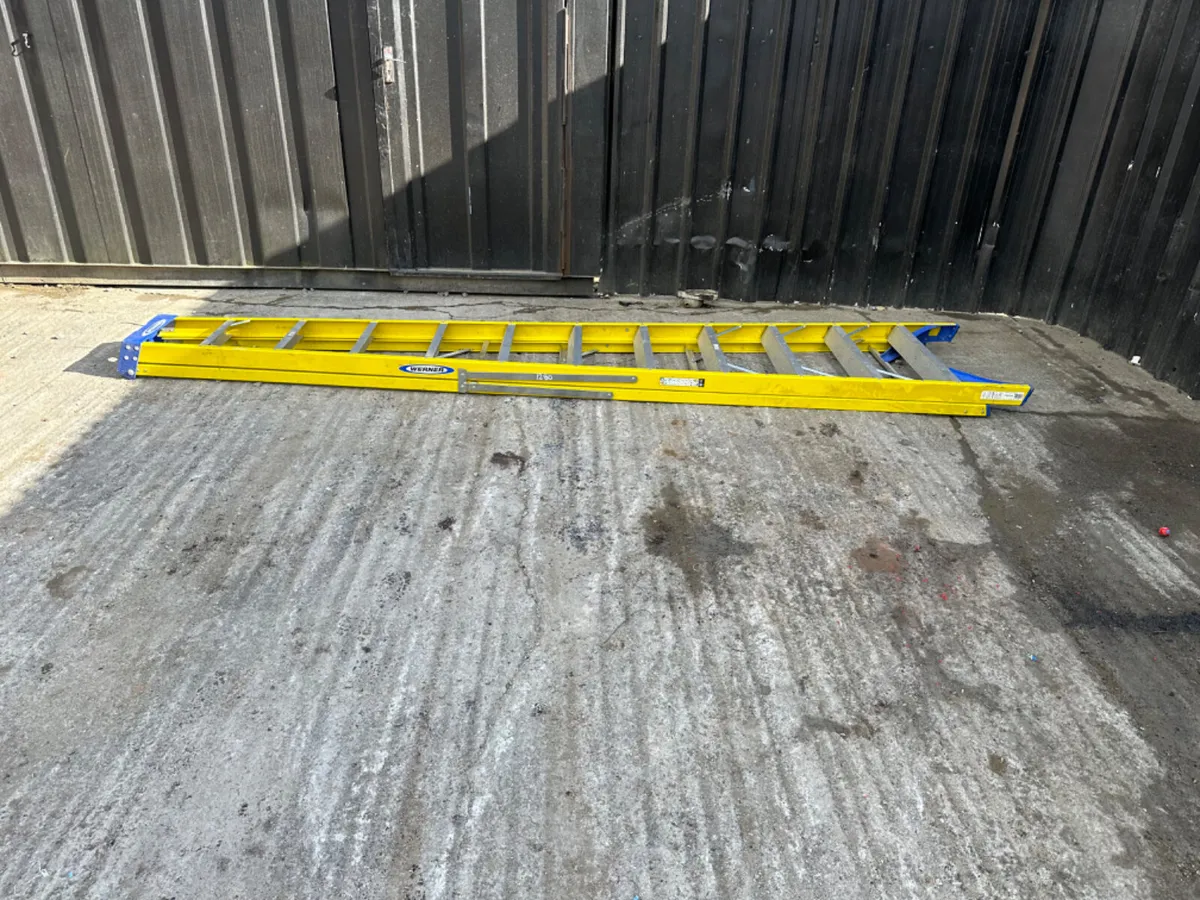 12ft Werner Step Ladder - Image 1