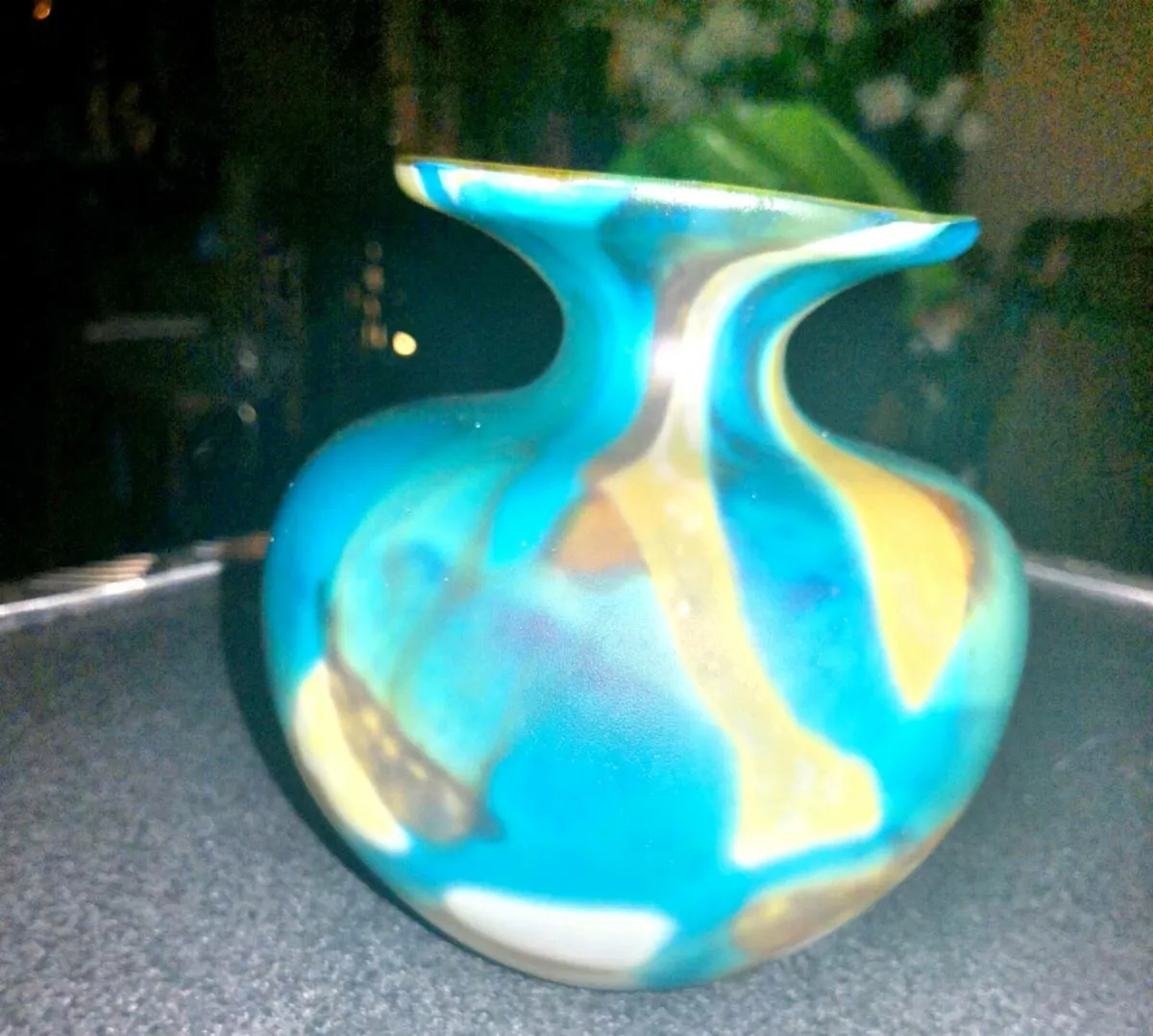 Unique very heavy handblown vase - Image 2