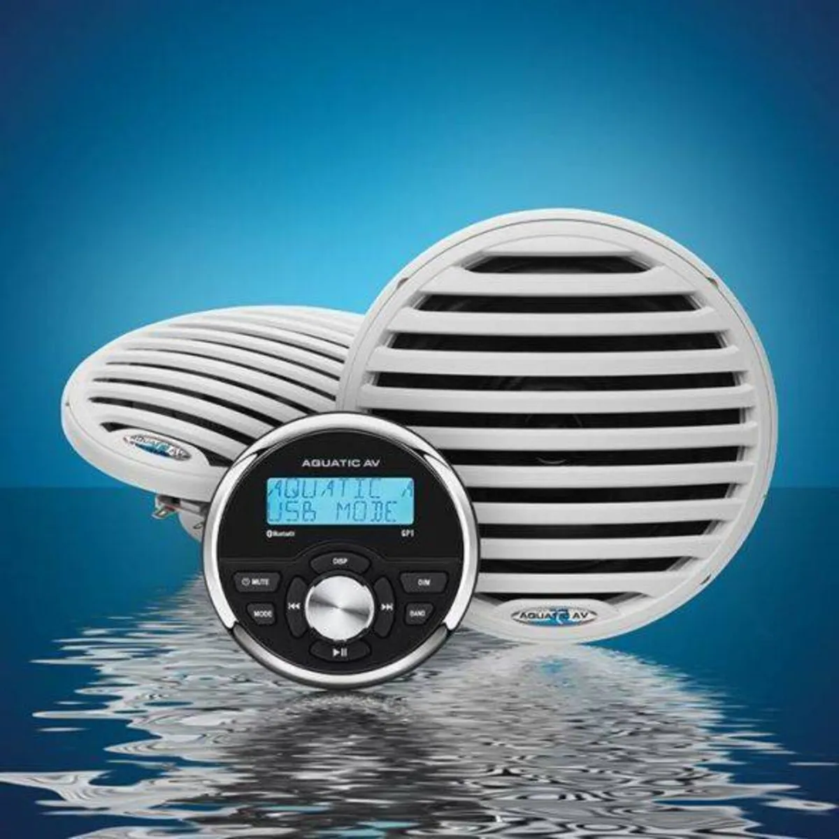 Aquatic AV GP1 Gauge Size Sterio &  6.5'' Speakers - Image 1