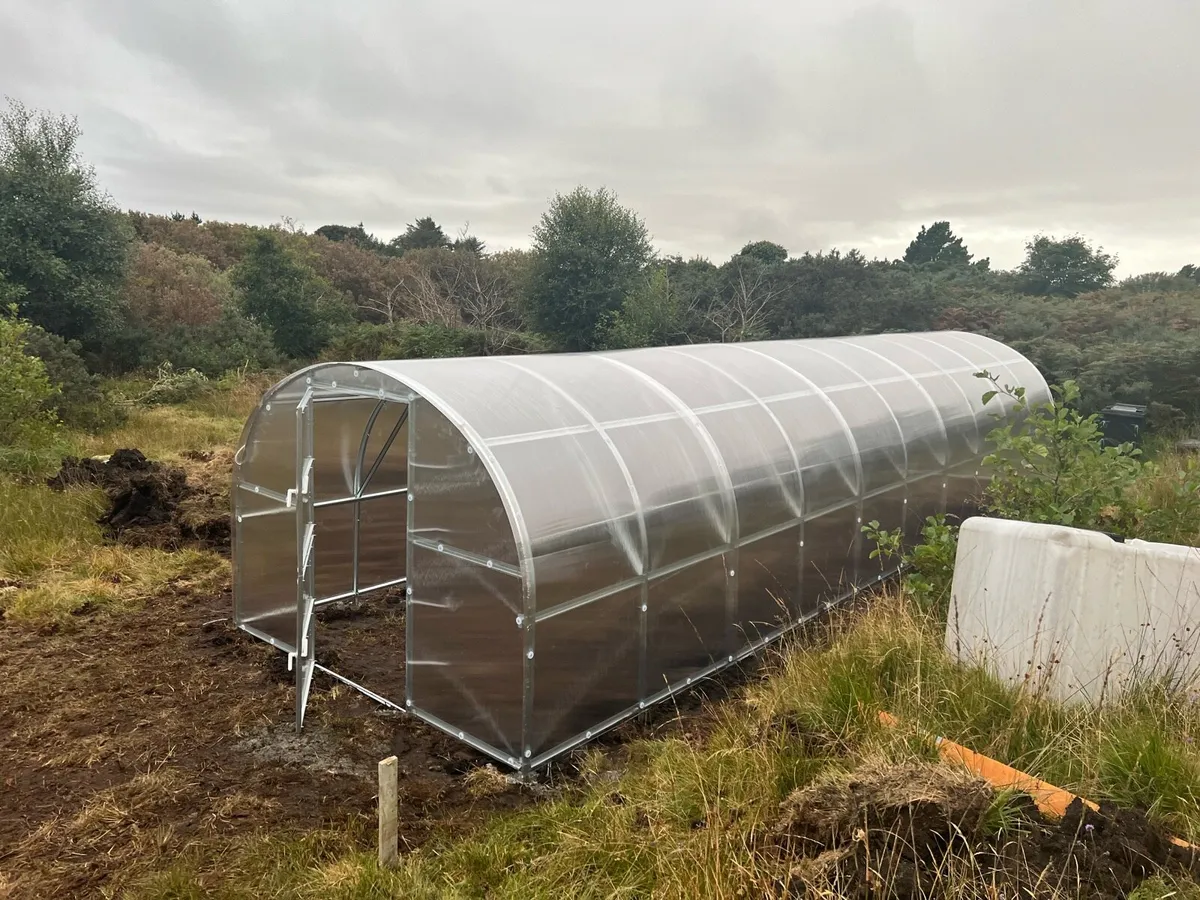 Polytunnel Greenhouse w/strong sheets ARC 1 - Image 2