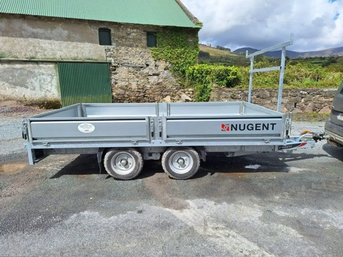New Nugent 12'1" x 6'6" Flatbed, 2 Axle, Alum Fl - Image 1