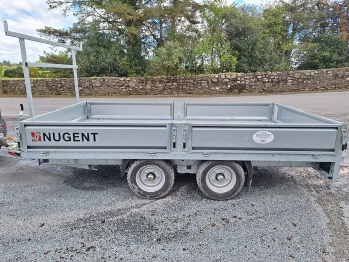 New Nugent 12'1" x 6'6" Flatbed, 2 Axle, Alum Fl - Image 4
