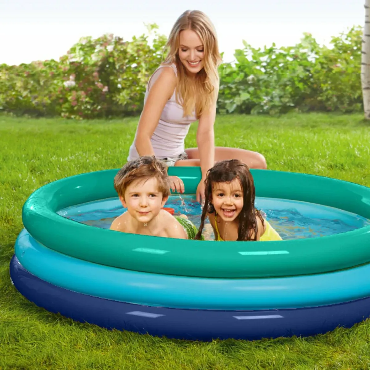 TP Three Ringed Outdoor Paddling Pool - Image 1