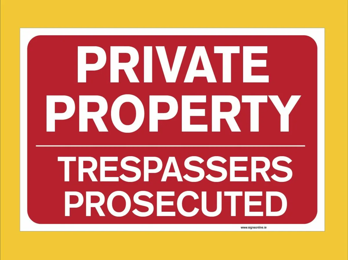 Private Property Signage | Free Delivery Available - Image 1