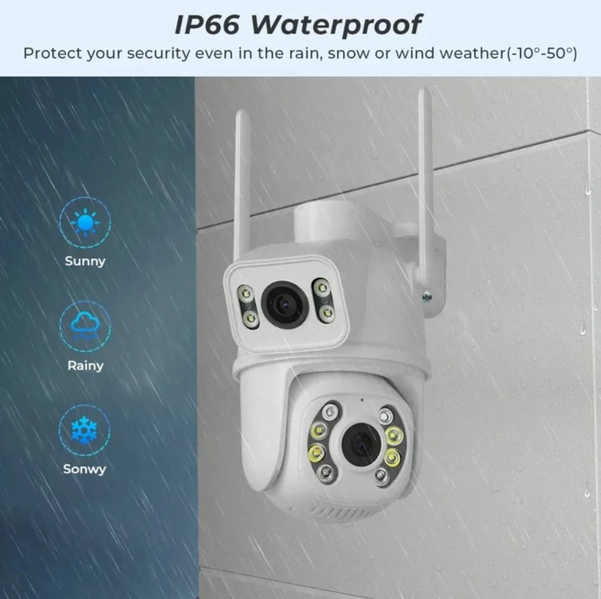 2 In 1 Double Camera Smart WiFi CCTV Security cam - Image 3