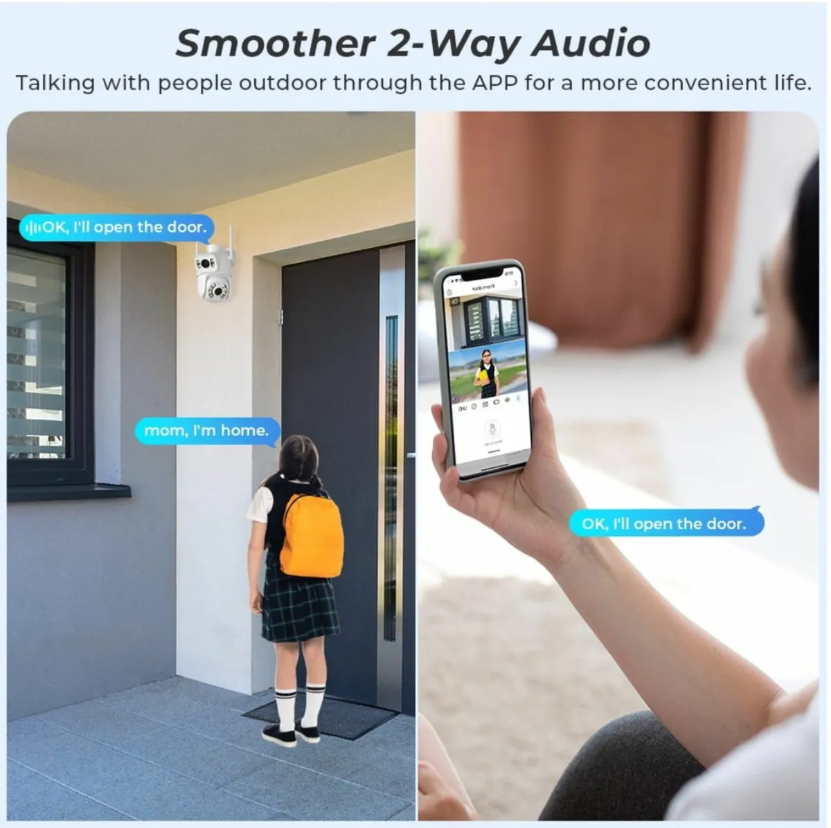 2 In 1 Double Camera Smart WiFi CCTV Security cam - Image 4