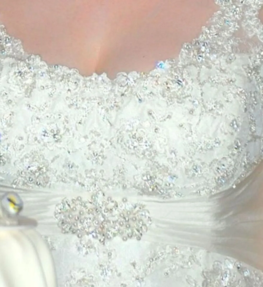 David Tutera Ivory Wedding Dress & Veil - Image 3