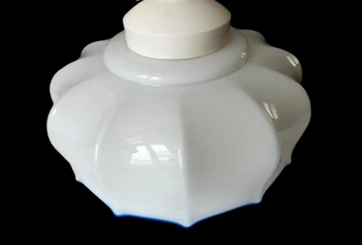 1930s glass ceiling light - Image 2