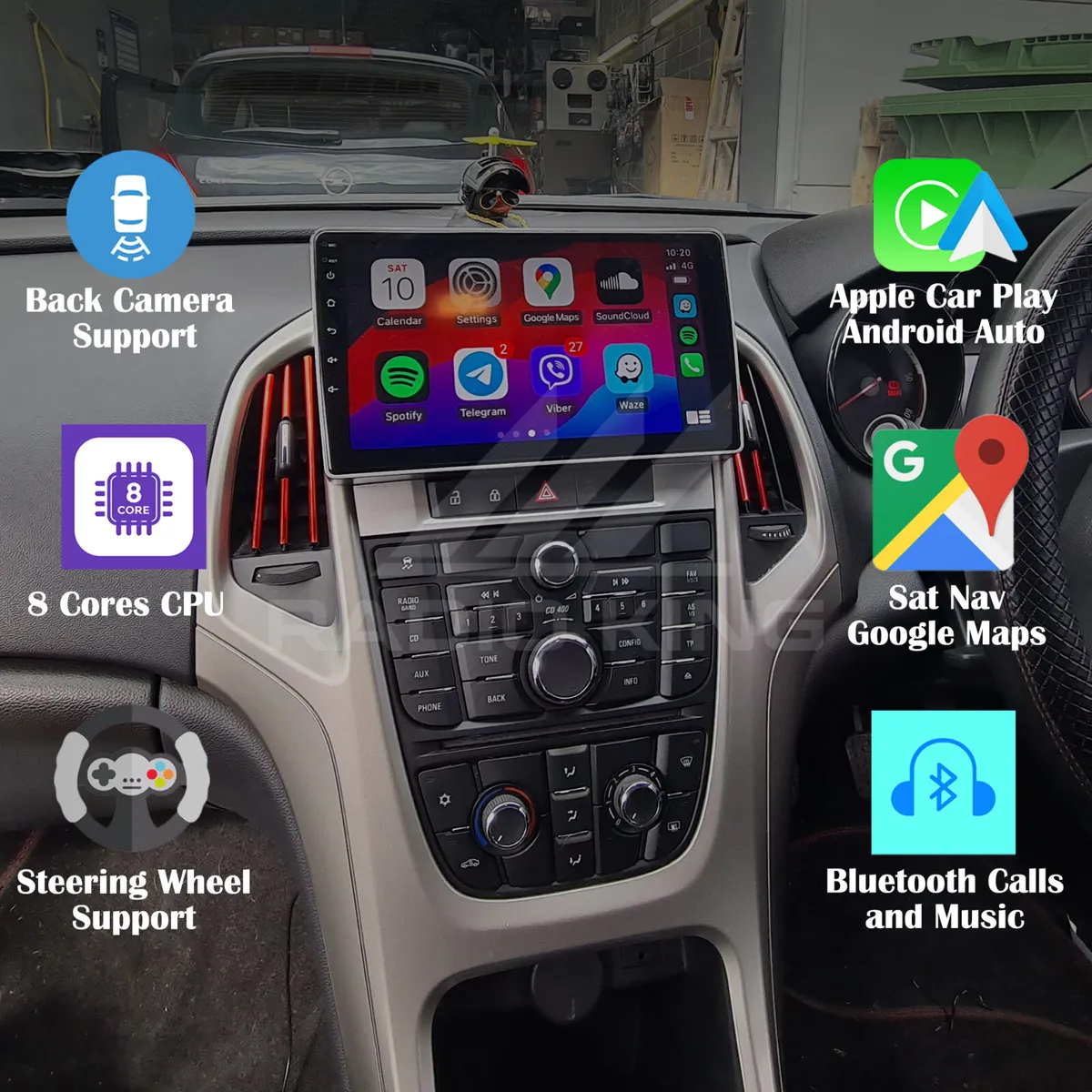 PREMIUM CARPLAY OPEL ASTRA ANDROID AUTO RADIO - Image 1