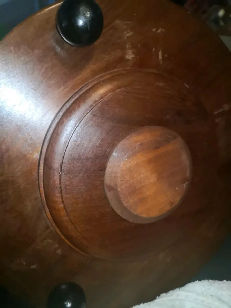 Antique hand made solid wood mute servant - Image 2