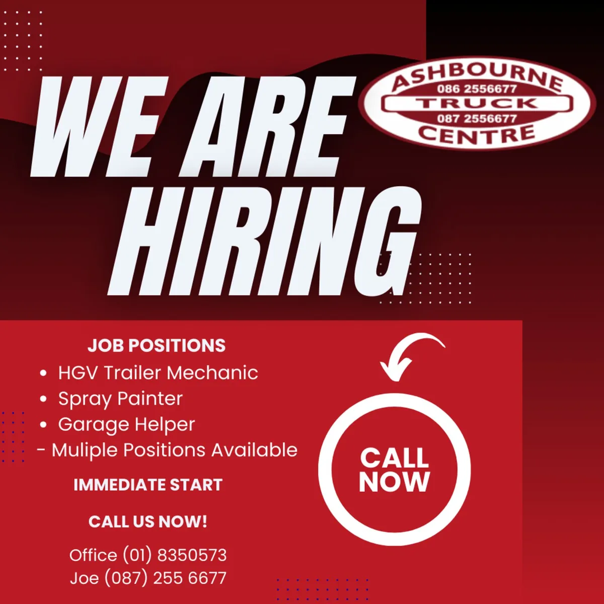 !JOB OPPORTUNITY! PARTS COORDINATOR FULL TIME - Image 2