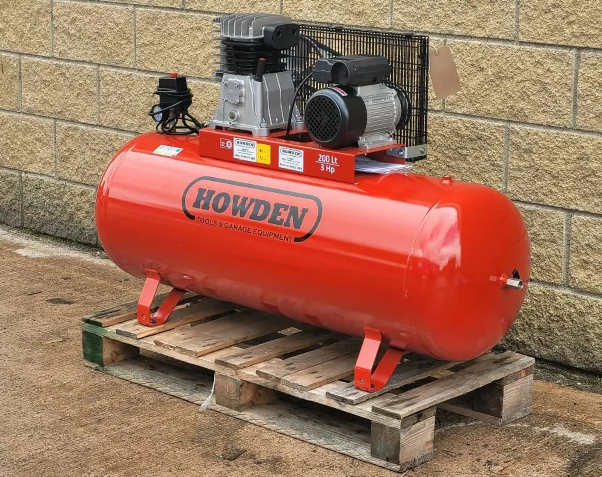 Howden 200 L Electric Belt Drive Air Compressor - Image 1