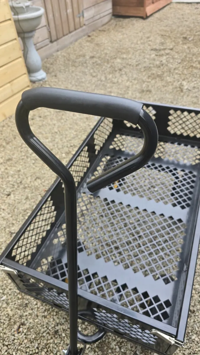 150kg Flat Bed Mesh Cart - Image 4